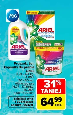 Proszek do prania Ariel promocja w Carrefour Market