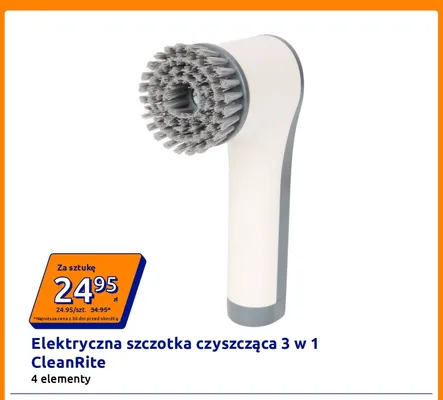 Elektryczna szczotka czyszcząca 3 w 1 CleanRite promocja w Action
