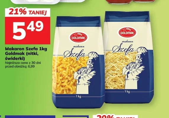 Makaron Szefa świderki Goldmak promocja w Hitpol