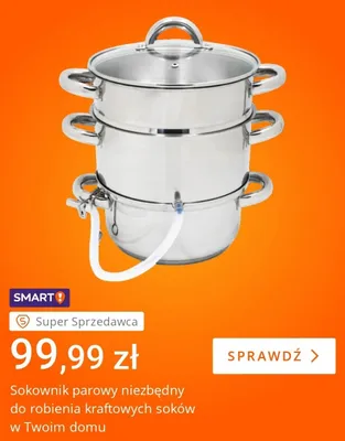 Sokownik parowy promocja w Allegro