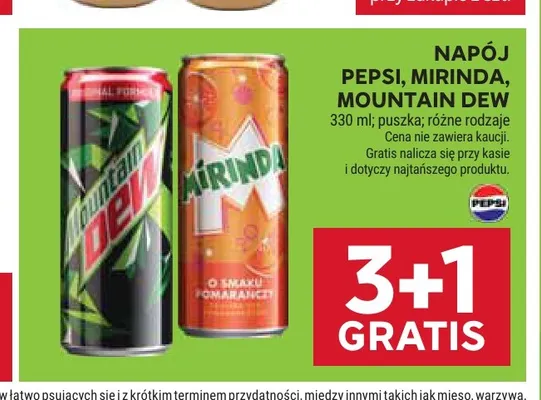Napój gazowany Mountain Dew promocja w Stokrotka