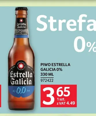 Piwo bezalkoholowe Estrella Galicia promocja w Selgros