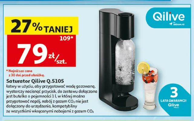 Saturator Qilive Q.5105 promocja w Auchan