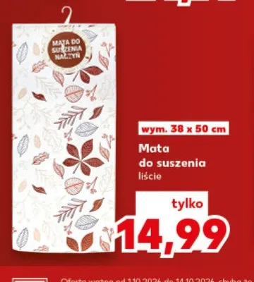Mata do suszenia liście 38x50 cm promocja w Kaufland