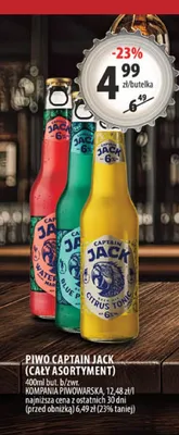 Piwo Captain Jack Citrus Tonic promocja w Arhelan