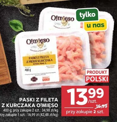 Paski z fileta z kurczaka O!Mięso promocja w Stokrotka