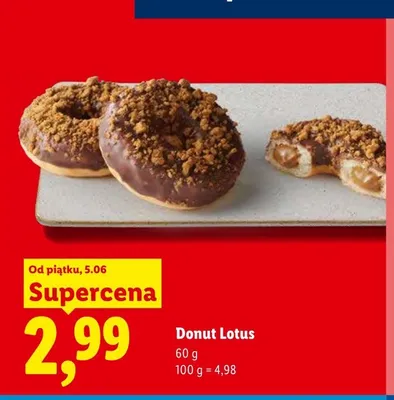 Donut Lotus promocja w Lidl
