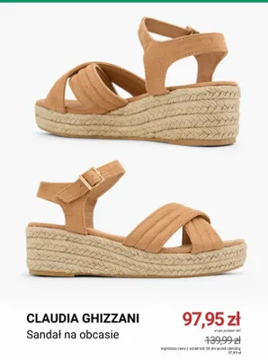 Sandał na obcasie Claudia Ghizzani promocja w Deichmann