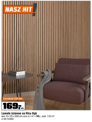 Lamele Scienne na filcu Dąb promocja w OBI