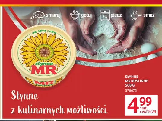Margaryna Słynne MR Roślinne promocja w Selgros