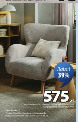 Fotel Hagested promocja w Jysk