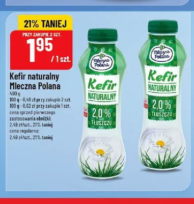 Kefir naturalny Mleczna Polana promocja w POLOmarket