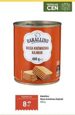 Masa krówkowa Kajmak promocja w Biedronka