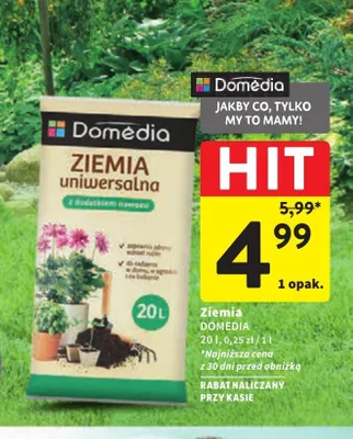 Ziemia uniwersalna Domēdia promocja w Intermarche