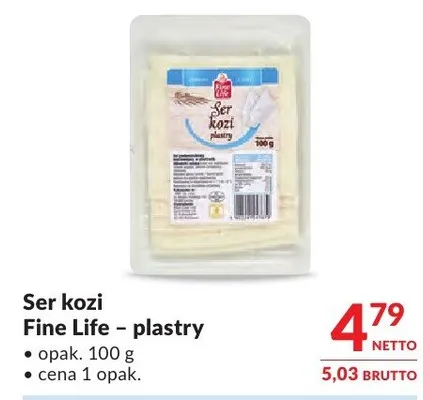 Ser kozi Fine Life - plastry promocja w Makro