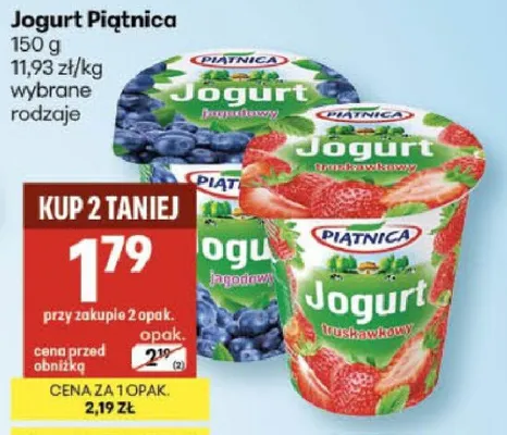 Jogurt Piątnica promocja w Delikatesy Centrum