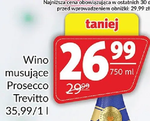 Wino musujące Prosecco Trevitto promocja w Prim Market