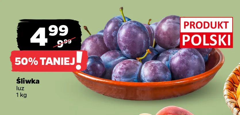 Śliwki polskie promocja w Netto