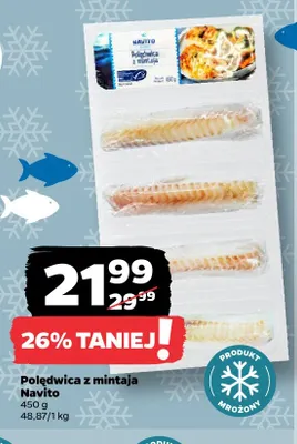 Polędwica z mintaja Navito promocja w Netto
