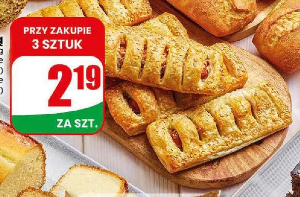 Hot Dog z parówką promocja w Dino