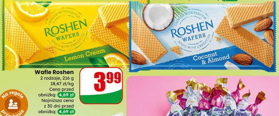 Wafle 2 rodzaje promocja w Dino