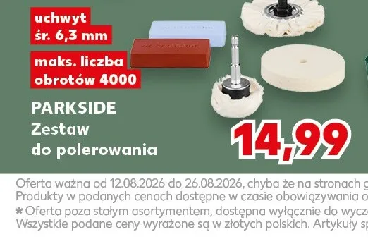 Zestaw do polerowania Parkside promocja w Kaufland
