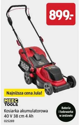 Kosiarka akumulatorowa Meec Tools 40V 38cm 4Ah promocja w Jula