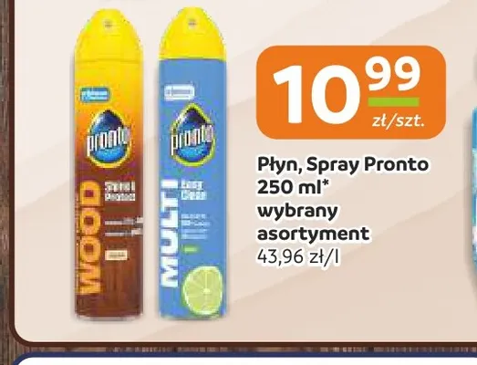 Płyn spray do mebli Pronto promocja w Gama