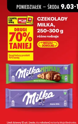 Czekolada Mmmax Whole Hazelnuts promocja w Biedronka