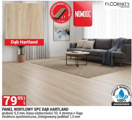Panel winylowy SPC Dąb Hartland promocja w Merkury Market