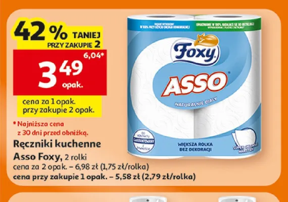 Ręczniki kuchenne Foxy Asso promocja w Auchan