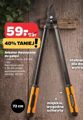 Sekator dwuręczny do gałęzi promocja w Netto
