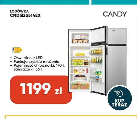 Lodówka Candy CNDQ2S514EX promocja w Max Elektro