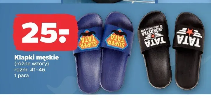 Klapki męskie promocja w Netto