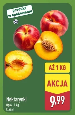 Nektarynki promocja w Aldi