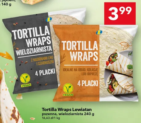Tortilla Wraps Lewiatan promocja w LEWIATAN
