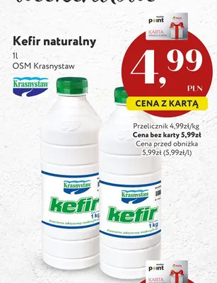 Kefir naturalny Krasnystaw promocja w Market Point