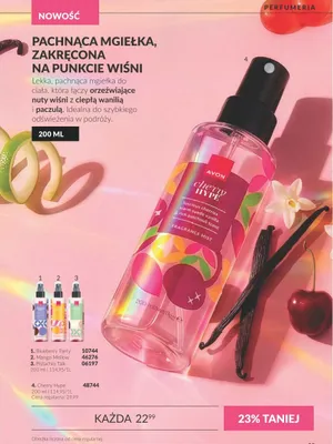 Pachnąca mgiełka do ciała Mango Mellow Avon promocja w AVON