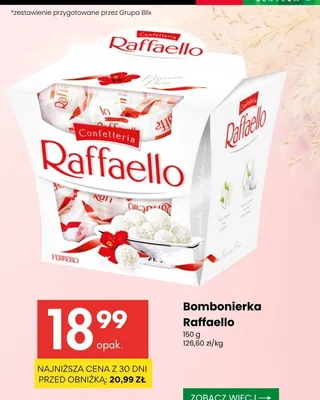Bombonierka Raffaello promocja w Delikatesy Centrum