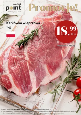 Karkówka wieprzowa promocja w Market Point