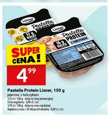 Pastella Protein Lisner z tuńczykiem promocja w Twój Market