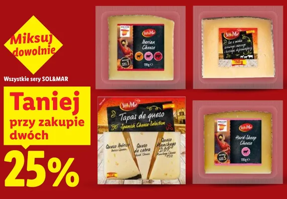 Ser Hard Sheep Cheese SOL&MAR promocja w Lidl
