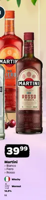 Wermut Martini Rosso włoski promocja w Netto