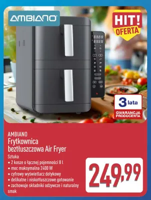 Frytkownica beztłuszczowa Ambiano promocja w Aldi
