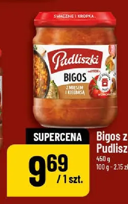 Bigos z mięsem Pudliszki promocja w POLOmarket