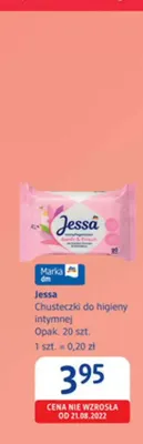 Chusteczki do higieny intymnej Jessa promocja w Drogerie DM