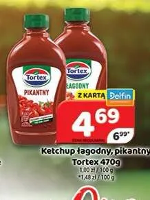 Ketchup łagodny Tortex promocja w Delfin