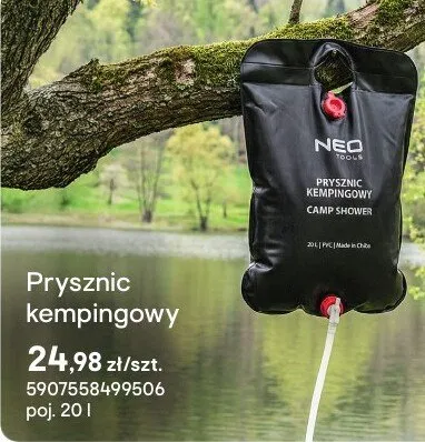 Prysznic kempingowy promocja w Castorama
