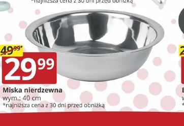 Miska nierdzewna 40 cm promocja w Prymus AGD