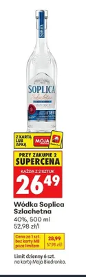 Wódka Soplica Szlachetna promocja w Biedronka